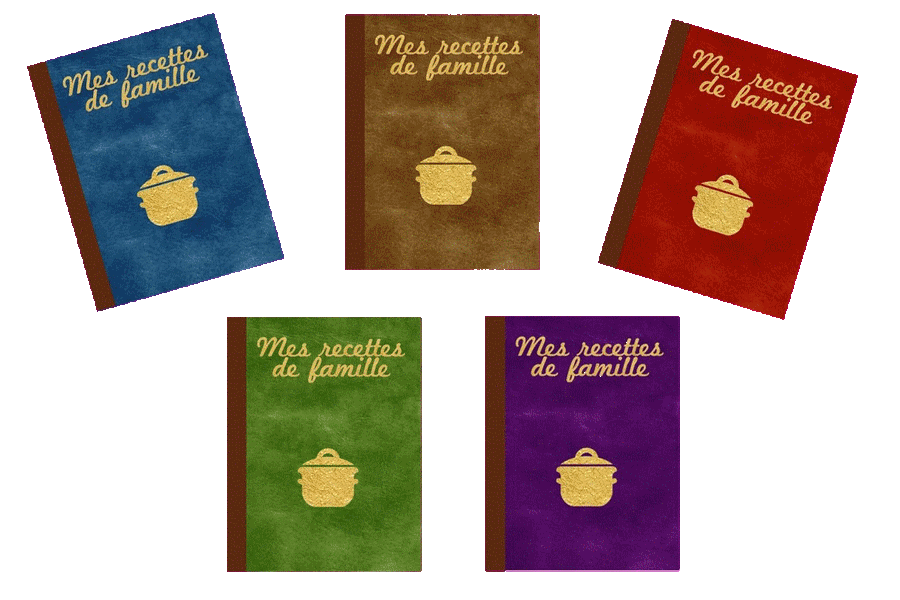 Livres vierges recettes de famille